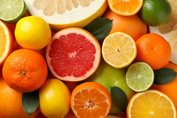 Juicy citrus fruits