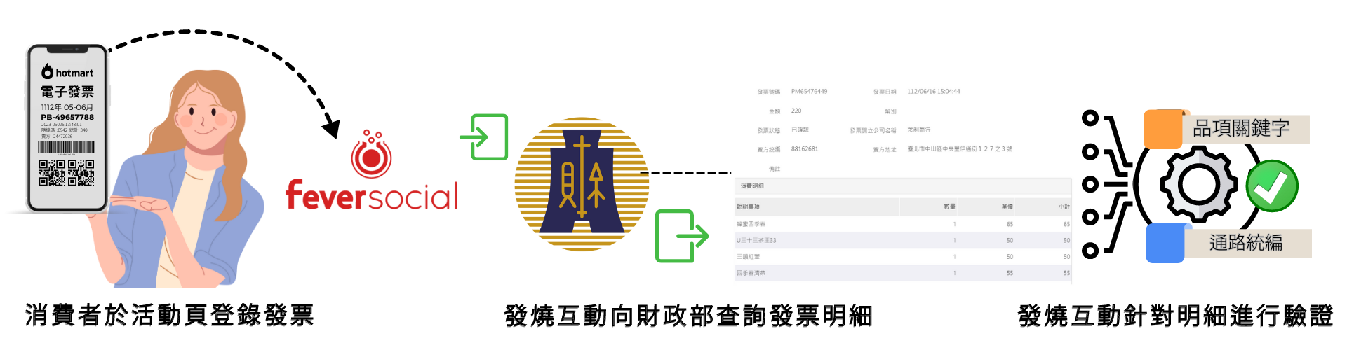 電子發票資格驗證功能設定畫面