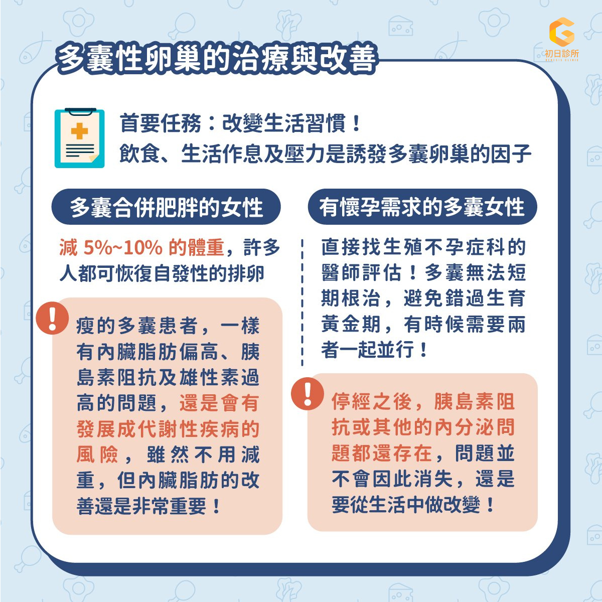 多囊性卵巢的治療與改善