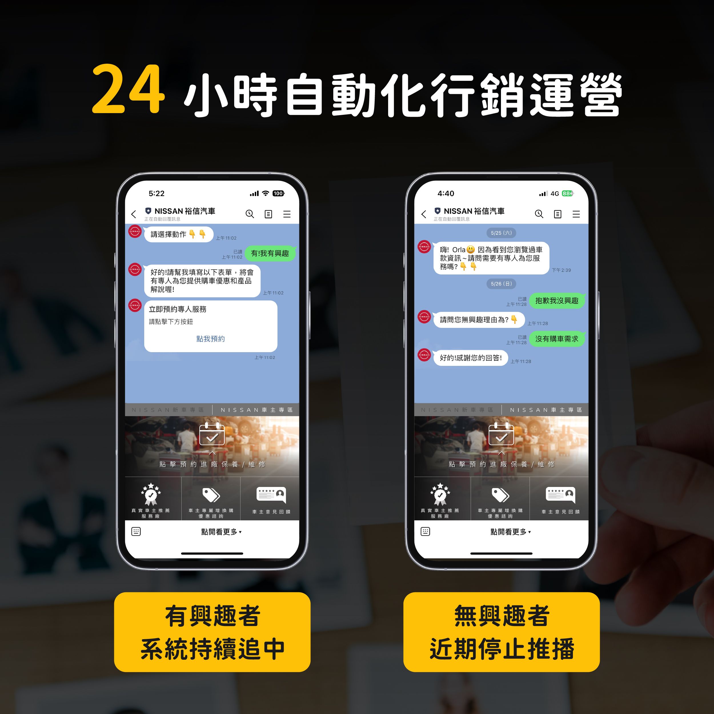 裕信汽車24小時自動化追蹤