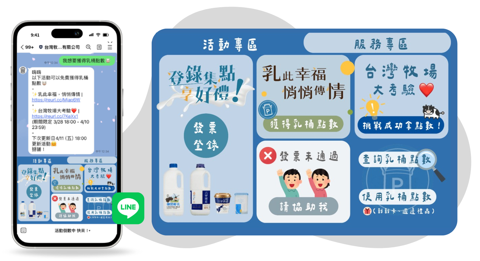 【台灣牧場-發票集點成功案例】 FMCG產業如何突破通路限制,用LINE及發票登錄招募精準會員,直接經營回頭客